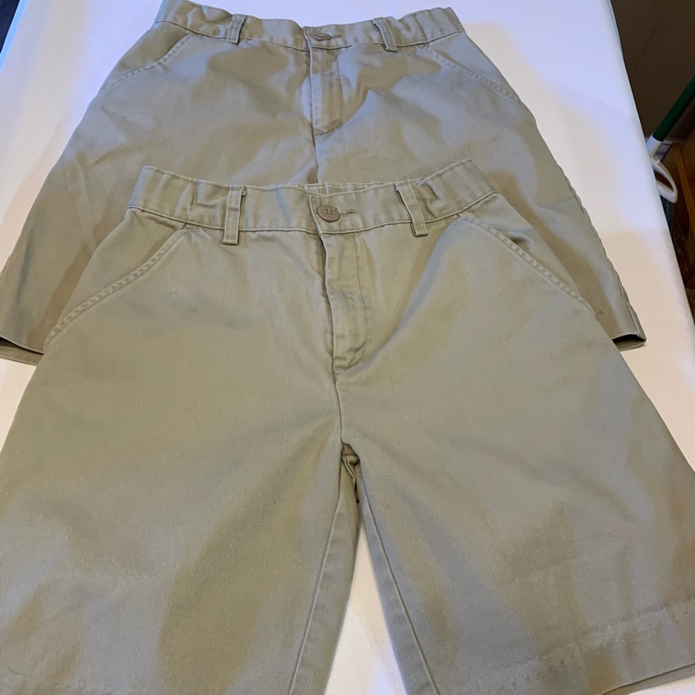 2 pr boys uniform shorts IUC.